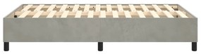 Cadru de pat box spring, gri deschis, 120x200 cm, catifea Gri deschis, 35 cm, 120 x 200 cm