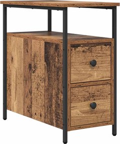 vidaXL Dulap de noapte Lemn vechi 30 x 60 x 60 cm Lemn compozit