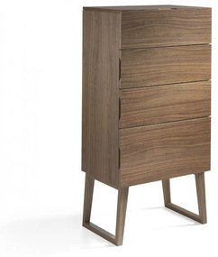 Dulapior elegant cu 4 sertare, design modern Walnut AC-CP1702-A