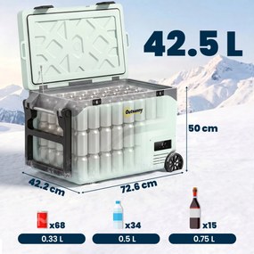 Outsunny Frigider Portabil 42,5L cu Compresor și Control prin Aplicație, -20℃ la 20℃ | Aosom Romania