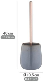 Perie de WC gri din ceramică Sirmione – Wenko