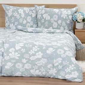 Lenjerie pat 4Home Gentle Green bumbac creponat, 140 x 220 cm, 70 x 90 cm, 140 x 220 cm, 70 x 90 cm
