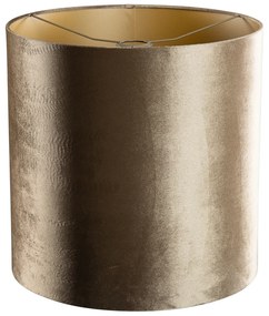 Abajur din catifea bronz cu interior auriu 40/40/40