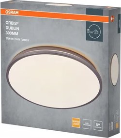 Osram - Plafonieră LED ORBIS DUBLIN, 24W/230V, Ø 39 cm, argintie