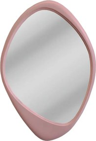 Oglinda de perete decorativa ORGANIC 90cm rosa
