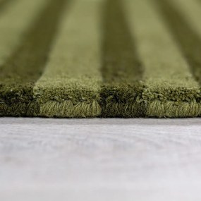 Covor verde țesut manual din lână 200x290 cm Conway Retro – Flair Rugs