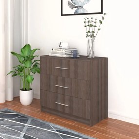 Comoda cu sertare, stejar sonoma gri, 71x35x68 cm, PAL 1, grey sonoma oak