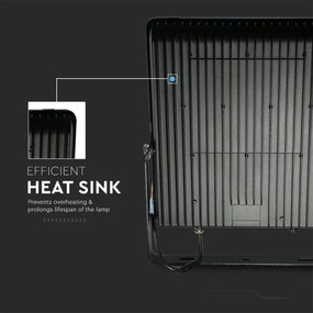 Proiector LED/30W/230V 6400K IP65 negru