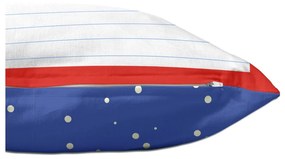 Față de pernă din bumbac cu 2 fețe Space Rocket, 50 x 30 cm