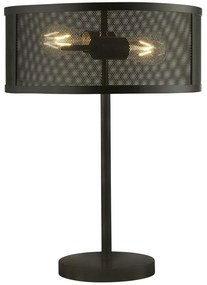 Searchlight EU2822-2BK - Lampă de masă FISHNET 2xE27/60W/230V negru