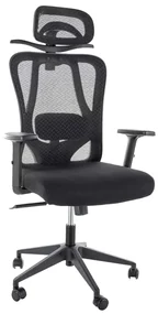 Scaun de birou Valrose, negru