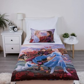 Lenjerie de pat pentru copii din bumbac pentru pătuț 100x135 cm Frozen "Wind" – Jerry Fabrics