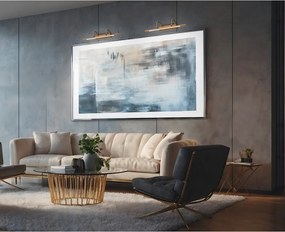 Aplică de perete alămie LED Cuadro – Trio