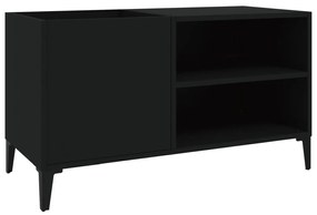 831950 vidaXL Dulap pentru discuri, negru, 84,5x38x48 cm, lemn prelucrat