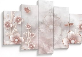Tablou - Flori roz (150x105 cm)