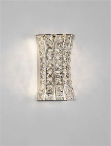 Aplica de perete LED crom, cristale sticla CELYSIA