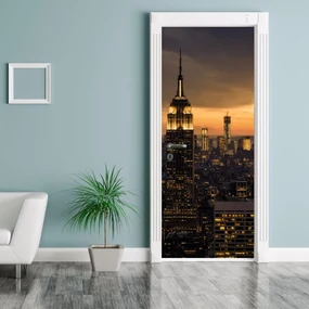 Fototapeta pentru ușă - New York în apus de soare (95x205cm)