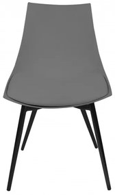 Set 4 scaune Dakota gri/negru