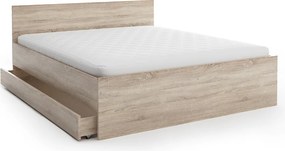 Pat ELISA 140 x 200 cm, stejar sonoma Saltele: Fara saltea, Somiera pat: Cu lamele drepte