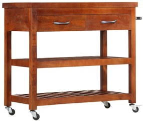 vidaXL Cărucior de bucătărie, 100x48x89 cm, lemn masiv de acacia