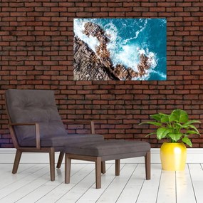 Tablou cu stânci și mare (90x60 cm)