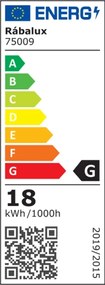 Plafoniera LED design modern Larcia IP44 negru, alb