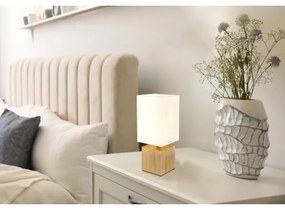 Lampă de masă VALENTINO 1xE27/7W/230V alb/maro Globo 21628W