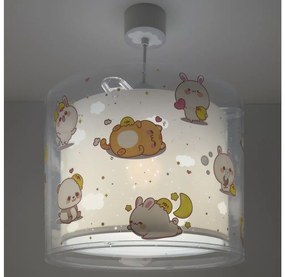 Dalber 41762E - Lustră pentru copii KAWAII FRIENDS 1xE27/15W/230V gri