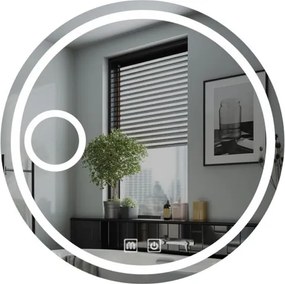 Oglindă de baie IREDA LED cu iluminare, rotundă, 60 cm