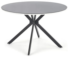 Masa rotunda MDF + sticla + metal Avelar - d 120 x h 76 cm
