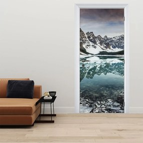 Fototapet pentru ușă - Lacul iarna (95x205cm)
