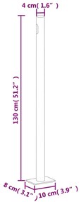 Copertina laterala retractabila de terasa, crem, 220x300 cm Crem, 220 x 300 cm