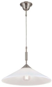 Lustra, Pendul realizat manual ARTDESIGN 40cm, crom satinat/ alb opac