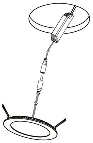 Eglo 96668 - Spot încastrat LED RGBW dimabil FUEVA-C LED/15,6W/230V