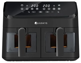 Juskys Friteuză cu aer cald de 9 L - neagră
