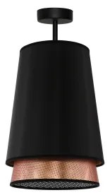 Lustră aplicată BELL Duolla SHINY 1xE27/15W/230V d. 25 cm negru/cupru