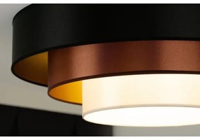 Plafonieră LED Duolla LUNETA LED/26W/230V d. 60 cm 4000K negru/cupru