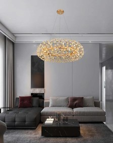 Lustra suspendata design elegant KATRINA auriu