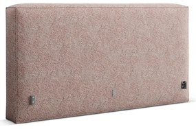 Tăblie de pat roz-deschis tapițată 189x100 cm Olivia – Micadoni