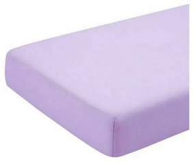 KidsDecor - Cearceaf cu elastic din Bumbac, 120x60 cm, Violet