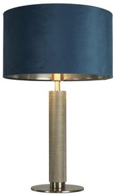 Veioza/Lampa de masa design decorativ London argintiu/teal