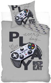 Gamer lenjerie de pat 140×200cm, 70×90 cm