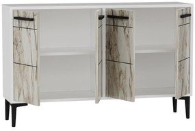 Comodă Daduko (alb + marmură) . 1095303