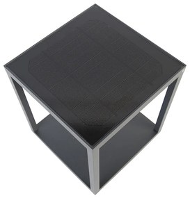Lampă de podea pentru exterior cu panou solar inclus