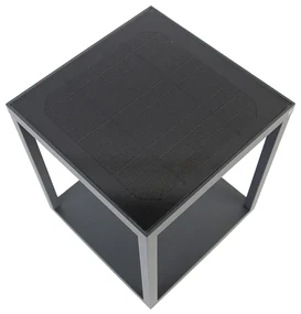 Lampă de podea pentru exterior cu panou solar inclus