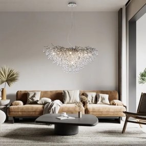 Lustră pe cablu ICICLE 10xG9/40W/230V Paul Neuhaus 2192-55