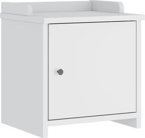 vidaXL Bancă pentru hol „SANDNES” albă 45x40x50 cm, lemn masiv de pin