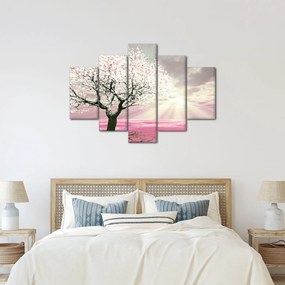 Tabloul copacului roz (150x105 cm)