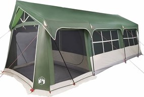 vidaXL Cort de Familie Verde și alb 620 x 322 x 240 cm Poliester