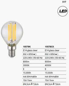 Bec E14 LED 6W 800lm 3000K
